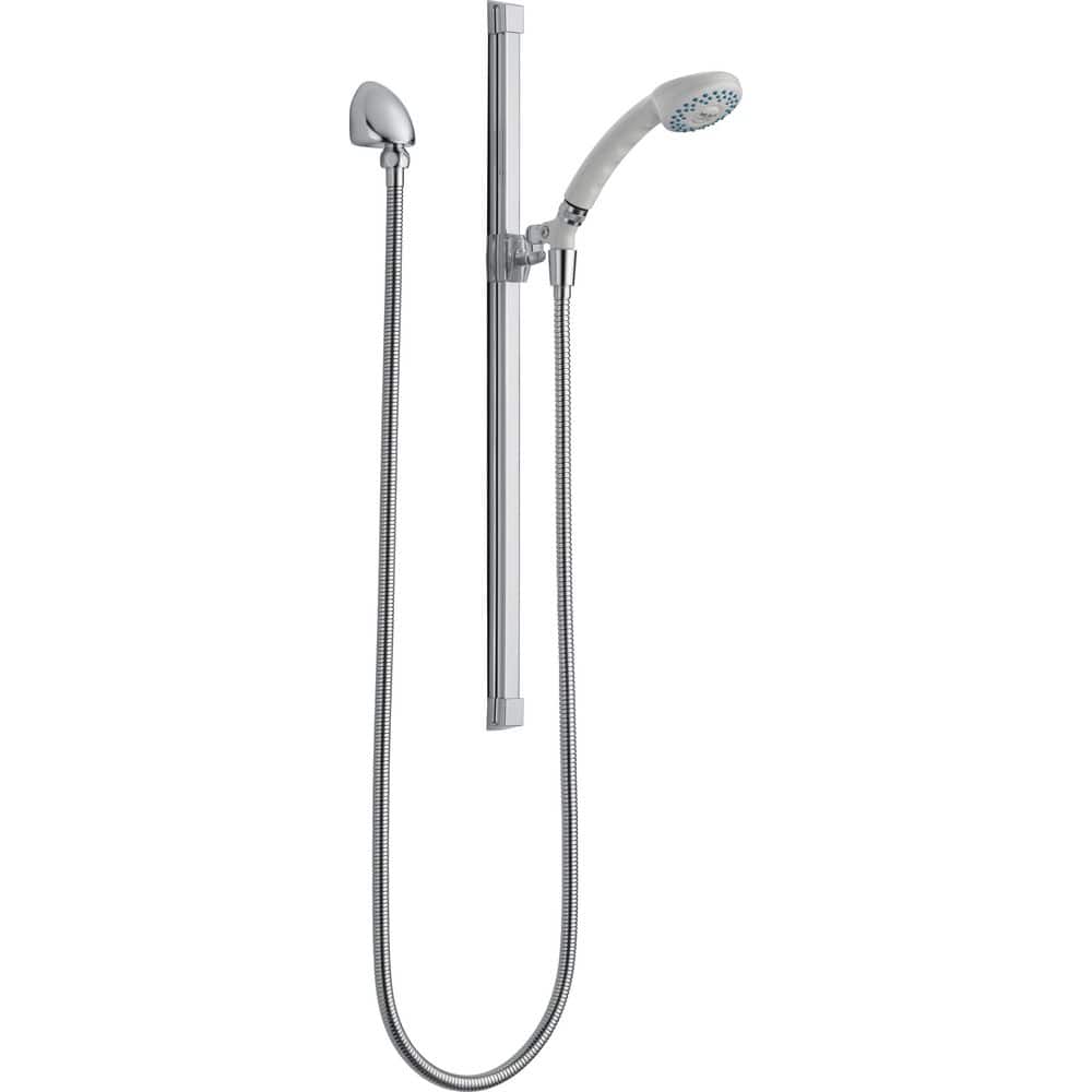 Chrome 30" Adjustable Glide Rail Wall Bar