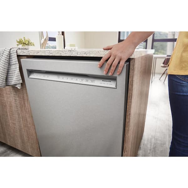 KitchenAid KUDD01SSSS 24 Single Drawer Dishwasher with 5 Cycles, 2  Options, Hi-Temp Scrub, Heavy, Light/Gentle, Quick Wash & Rinse Only:  Stainless