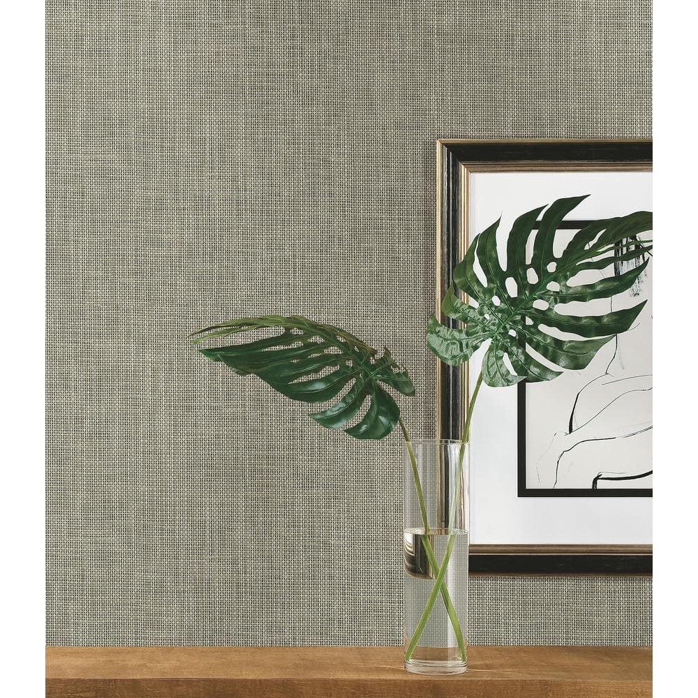 Brown Reed Basket Peel & Stick Wallpaper Roll