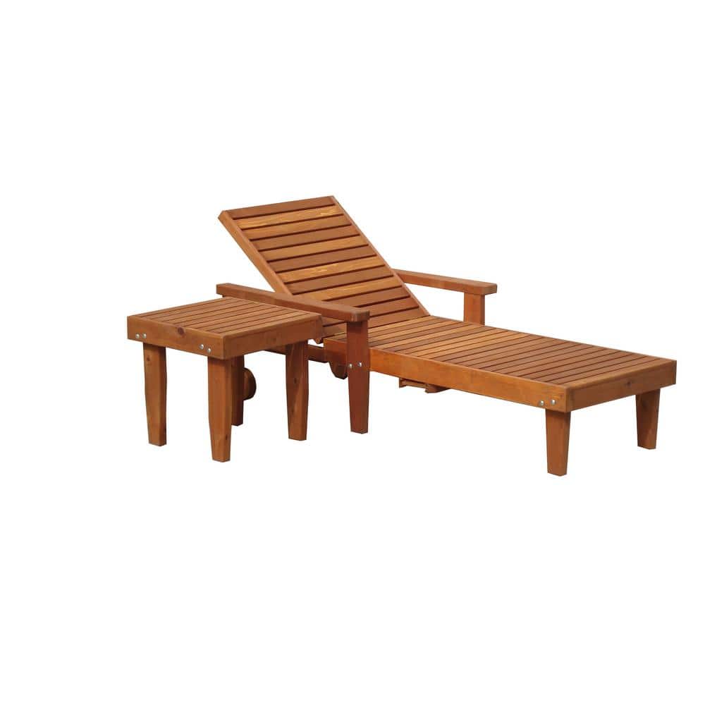  Summer 1905 Super Deck Redwood Outdoor Chaise Lounge
