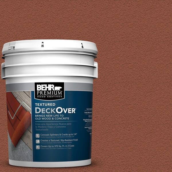 BEHR Premium Textured DeckOver 5 gal. #SC-130 California Rustic Textured Solid Color Exterior Wood and Concrete Coating