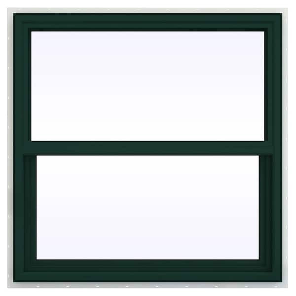 JELD-WEN 35.5 in. x 35.5 in. V-4500 Series Single Hung Vinyl Window - Green
