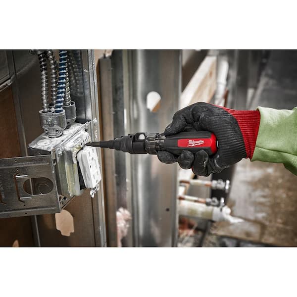 100 ft. Polyester Fish Tape with Non-Conductive Tip with 7-in-1 Conduit Reaming Multi-Bit Screwdriver