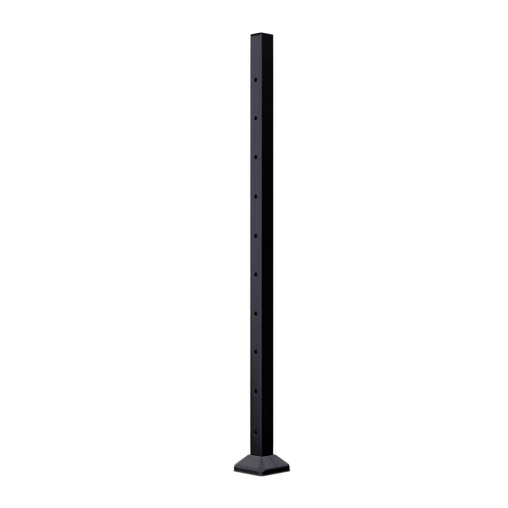 42 in. Black Steel Cable Railing Post price history on PriceWatchPro