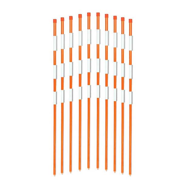 Driveway Markers Bundle of 100 60'' Inch Long Orange Reflective markers 5'ORANGE 