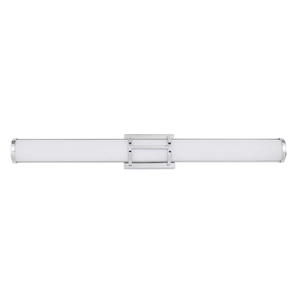 Ramaro 35.24 in. Chrome Integrated LED Vanity Light Bar with Frosted White Acrylic Shade price history on PriceWatchPro
