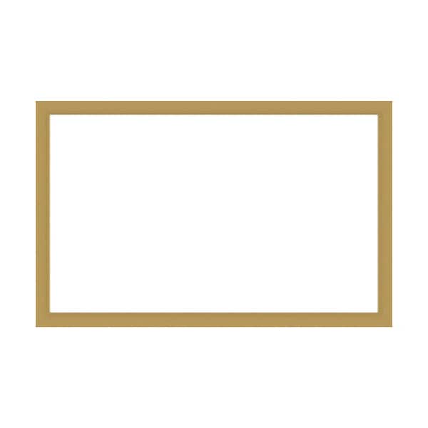 Amanti Art Mirror Makeover Grace Brushed Gold 49.25 in. W x 31.25 in. H Bathroom Mirror Frame Border Kit-Fits a 48x30 mirror