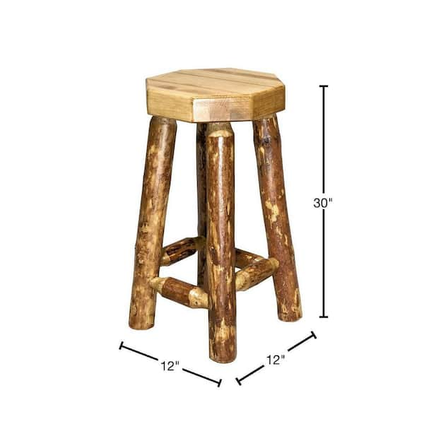 Pine log bar discount stools