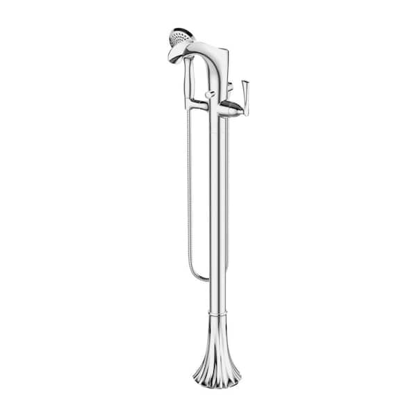 Rhen 1-Handle Tub Filler Trim Kit with Handshower in Polished Chrome (Valve Not Included)