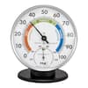 TFA TableStand Chrome Thermo-Hygrometer 45.2033 - The Home Depot