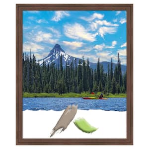 Florence Medium Brown Picture Frame Opening Size 18x22 in.