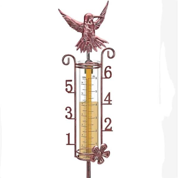 6 in. Capacity Rain Gauges with Metal Stake