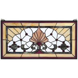 Victoria Lane Tiffany-Style Stained Glass Window Panel