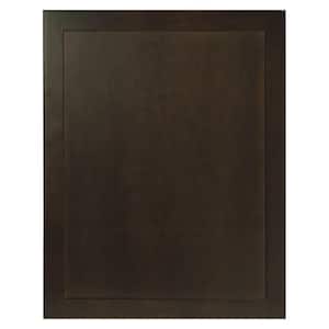 Shaker 23 in. W x 29.50 in. H Base Cabinet Decorative End Panel in Java