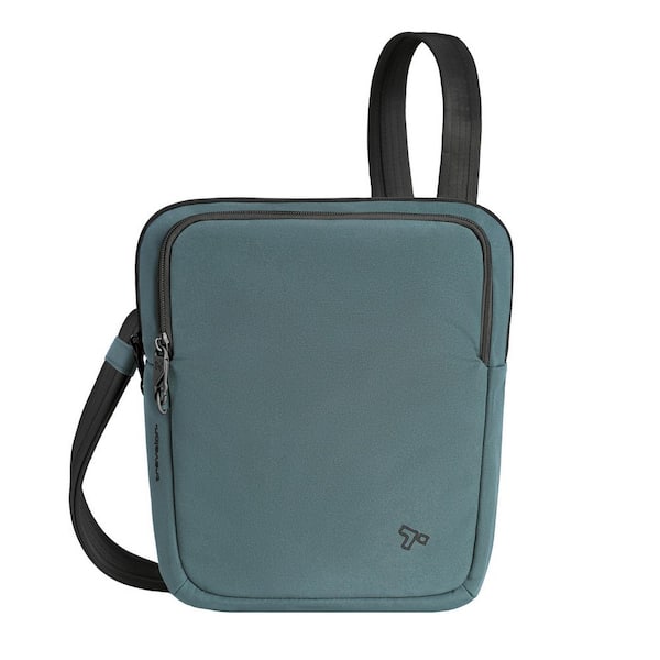 Travelon Anti-Theft Slate Blue The Voyages Slim Crossbody Tote Bag