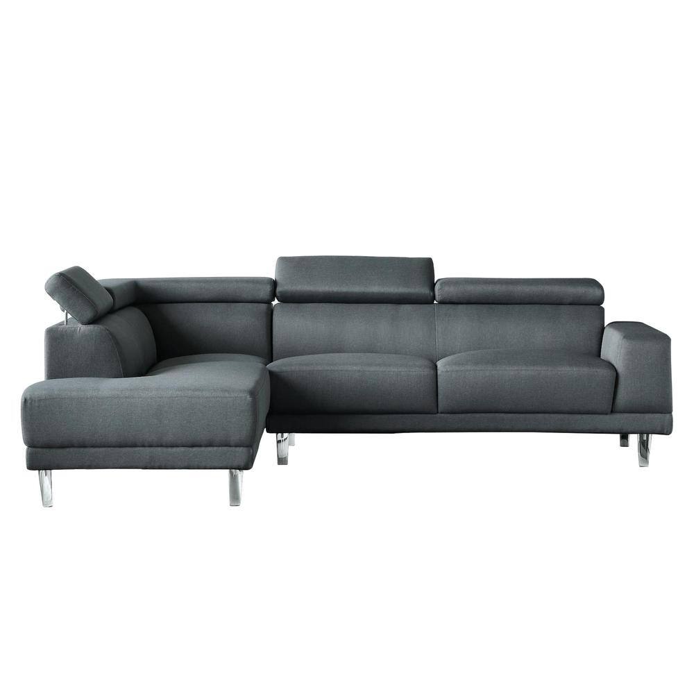 Trifecte 105 in. W 2Piece Fabric L Shaped Left Facing Sectional Sofa