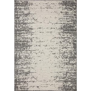 Loloi Rainier Ivory/Grey 5'-3" x 7'-7" Indoor/Outdoor Area Rug