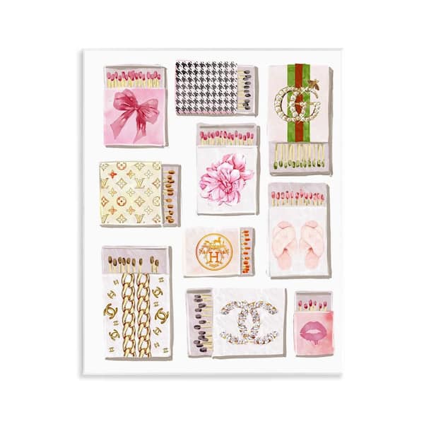 Glam Girl Matchboxes by Ziwei Li 1 Piece Unframed Abstract Graphic Art Print 14 in. x 11 in.