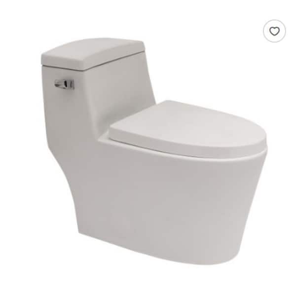 Elongated Bidet Toilet 1.28 GPF in Black with Auto Open/Close Seat,Foot Kick,LED Display,Night Light,Warm Water & Dryer