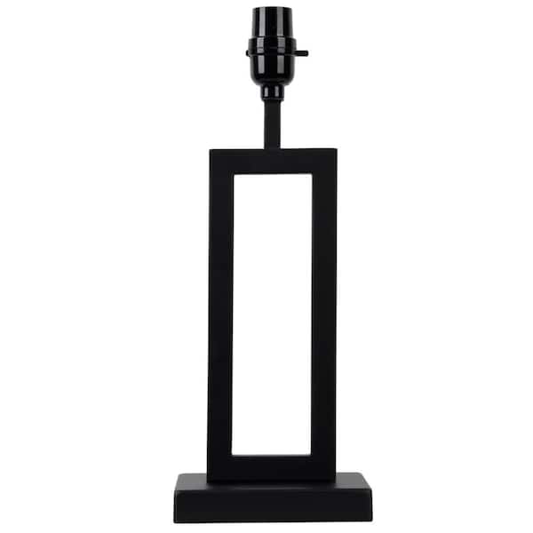 Hampton Bay Mix and Match 16 in. Matte Black Medium Lamp Base