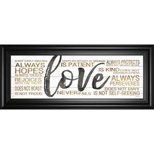 "Love" By Marla Rae Framed Print Abstract Wall Art 42 in. x 18 in.