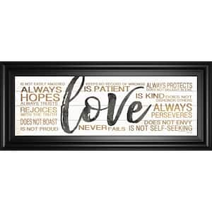 "Love" By Marla Rae Framed Print Abstract Wall Art 42 in. x 18 in.