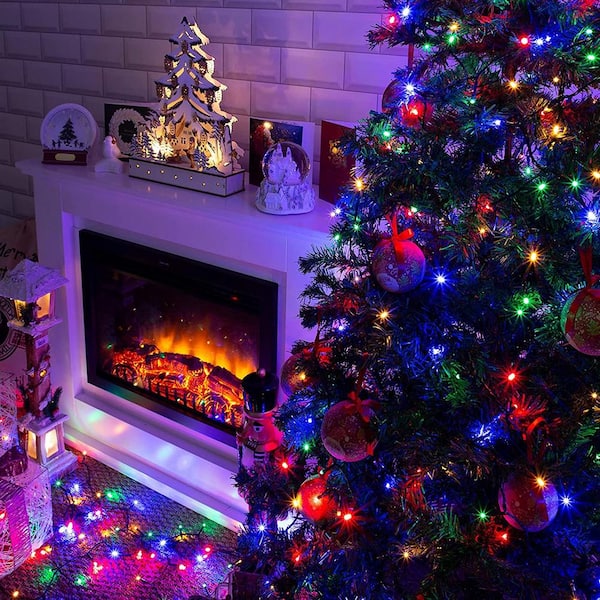 Angel Sar 100 ft. 300 LED Christmas String Lights with 8