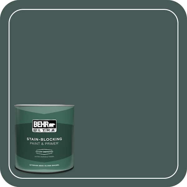 BEHR ULTRA 1 qt. #MQ6-9 Hostaleaf Extra Durable Semi-Gloss Enamel Interior Paint & Primer