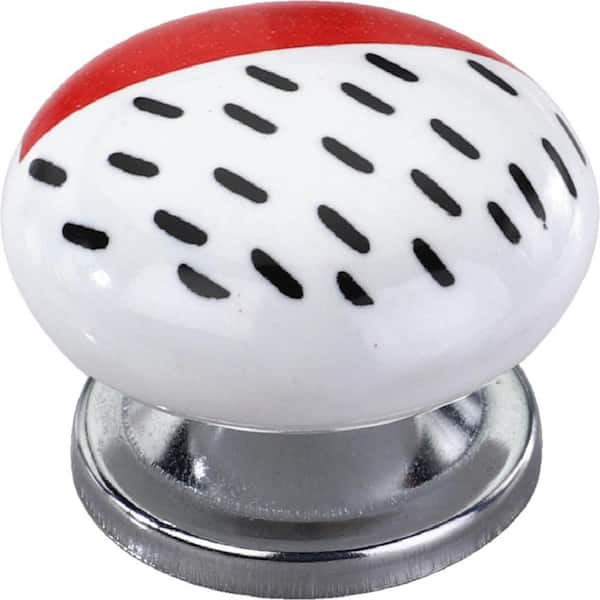 Mascot Hardware Sugar Maple 1-1/2 in. Red Cabinet Knob