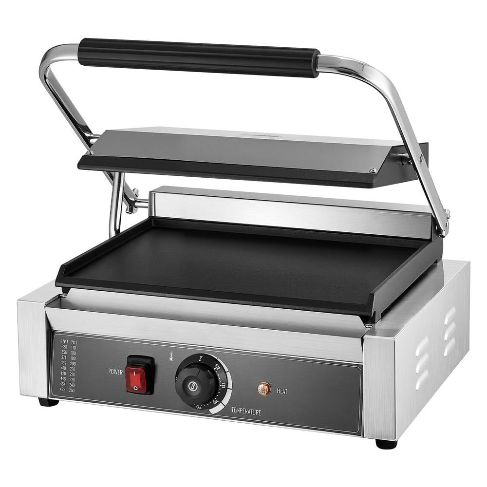 Commercial Panini Grill 1800W with Adjustable Temperature and Flat Enamel Plate price history on PriceWatchPro