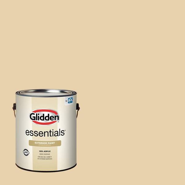 Glidden Essentials 1 gal. PPG1092-3 Tuscan Bread Semi-Gloss Exterior Paint