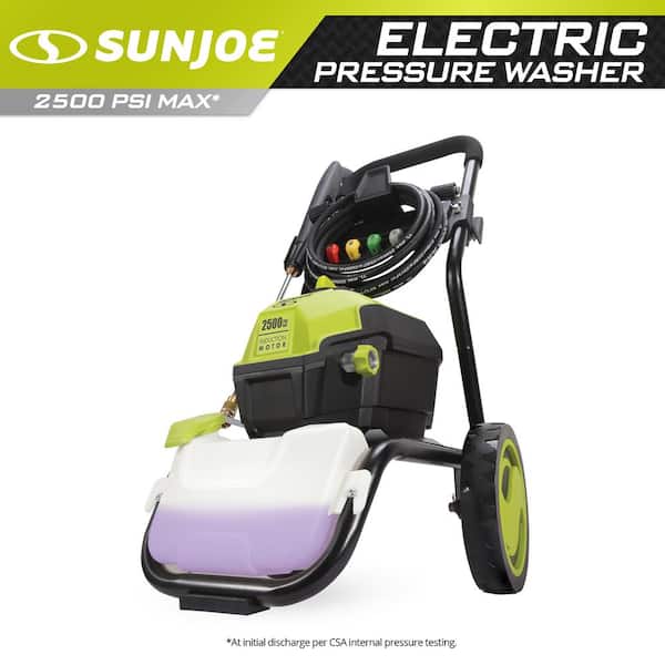 Sun Joe 2500 PSI 1.48 GPM Induction Motor Roll Cage Electric Pressure Washer