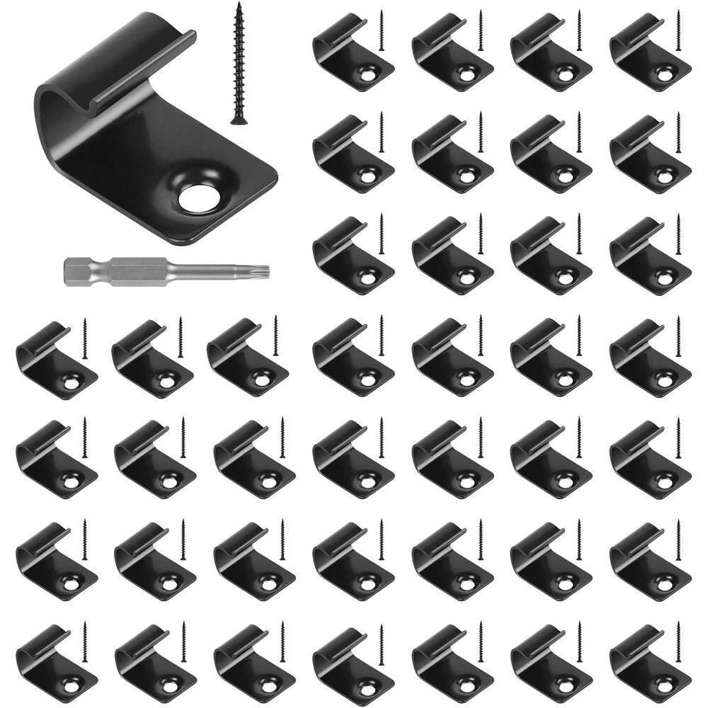 Afoxsos Stainless Steel Black Hidden Fasteners Start Clips for ...