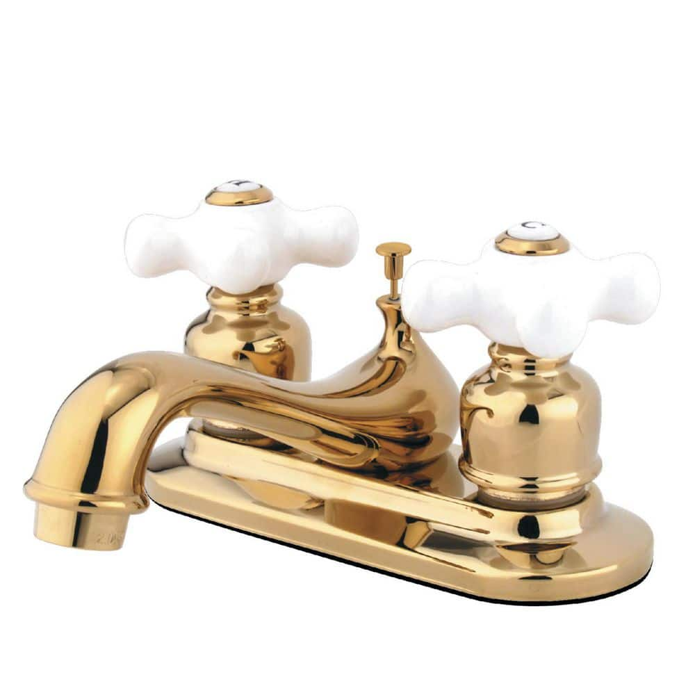 Kingston Brass Restoration 4 in. Centerset 2-Handle Bathroom