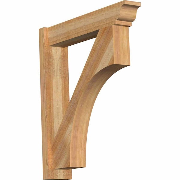 Ekena Millwork 6 in. x 32 in. x 28 in. Western Red Cedar Westlake Traditional Rough Sawn Outlooker