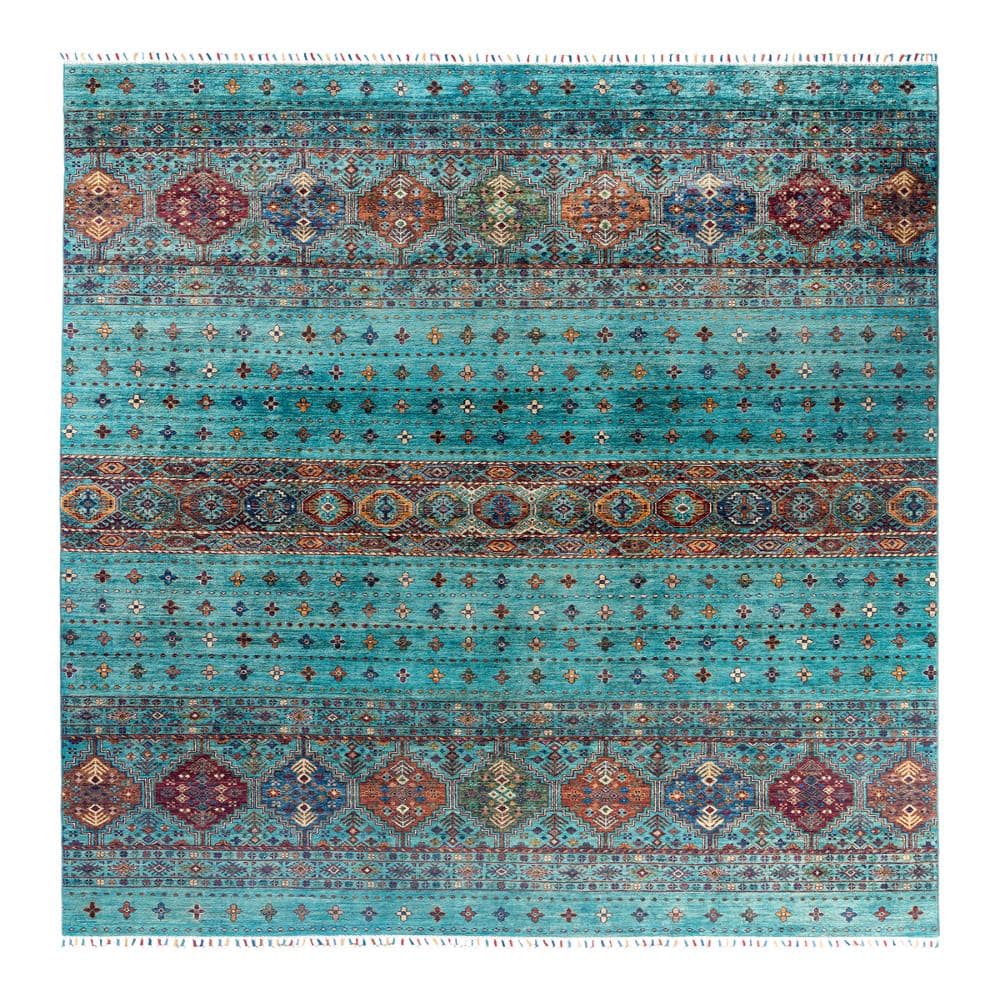 Tribal Green 8 X 10 Hand Knotted Wool Indoor Area Rug price history on PriceWatchPro