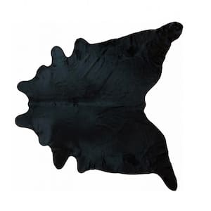 Dahlia Black 6 ft. x 7 ft. Specialty Cowhide Area Rug