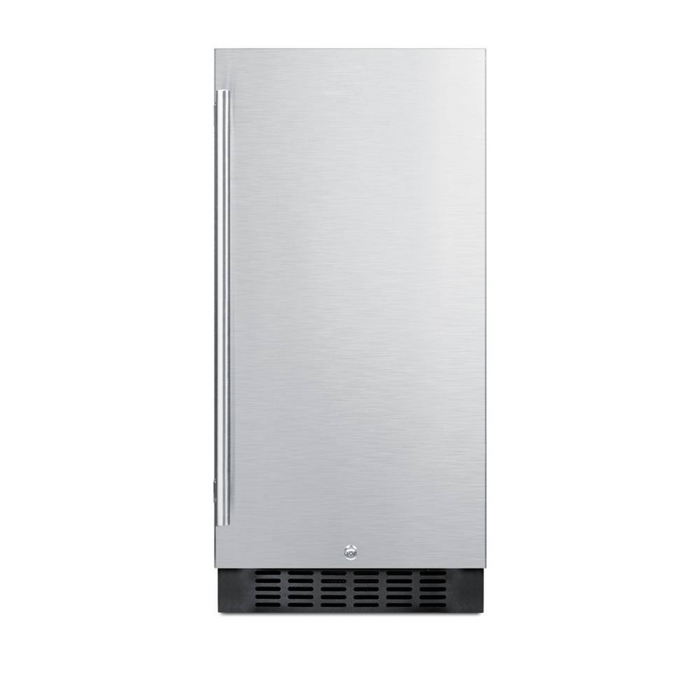 Summit Appliance 15 in. 2.2 cu. ft. Mini Fridge in Stainless Steel, Silver