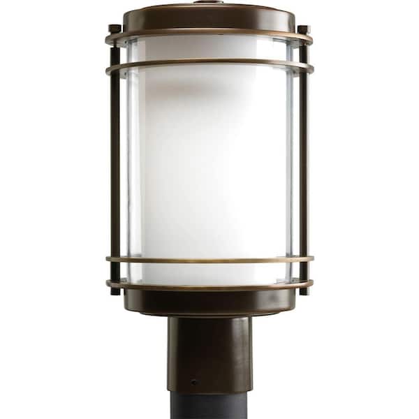 Progress Lighting Penfield Collection 1-Light Oil-Rubbed Bronze Outdoor Post Lantern