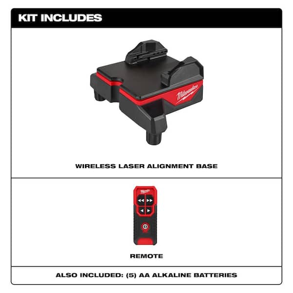 Milwaukee 48-35-1314 Wireless Laser Alignment Base with Remote