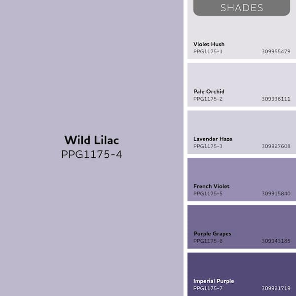 Glidden Premium 1 gal. Wild Lilac PPG1175-4 Satin Interior Latex