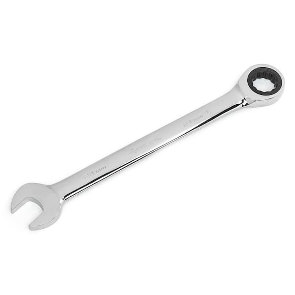 Husky 24 mm Metric Ratcheting Combination Wrench (12-Point)