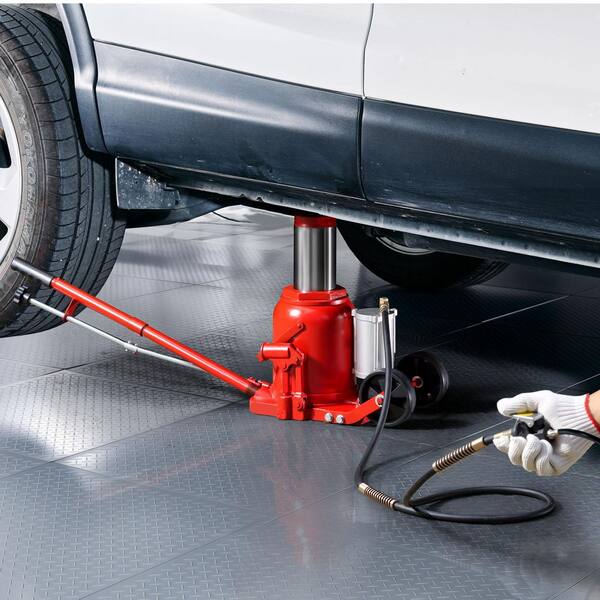 SKYSHALO Air Hydraulic Bottle Jack, 50T Capacity, 10.4-16.1 in