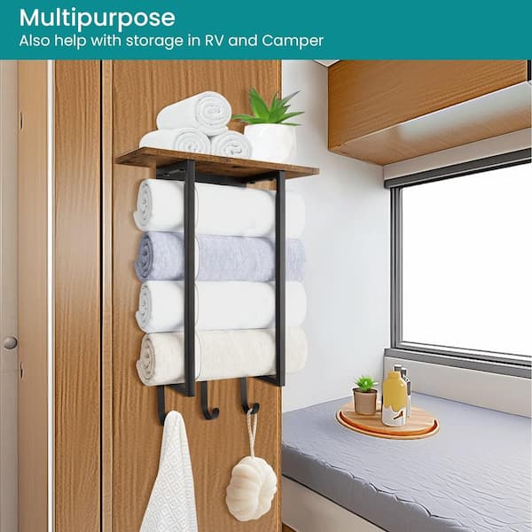 bathroom towel storage