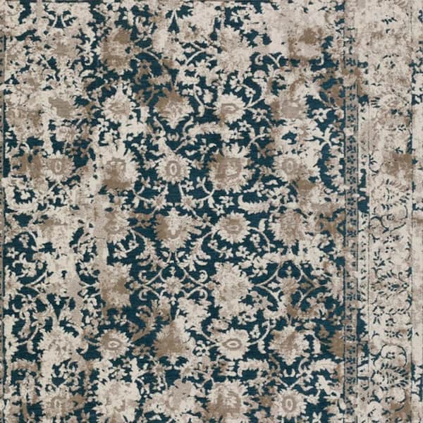 5 X 8 Blue Oriental Runner Rug