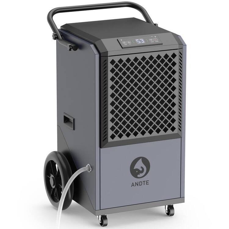 Edendirect 305 pt. 9,000 sq.ft. Bucketless Commercial and Industrial Dehumidifier in Black, NEMA 5-20 Receptacle