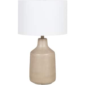 Jasiah 25 in. Light Gray Indoor Table Lamp