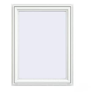 35.5 in. x 47.5 in. V-4500 Series White Vinyl Left-Handed Casement Window with Fiberglass Mesh Screen
