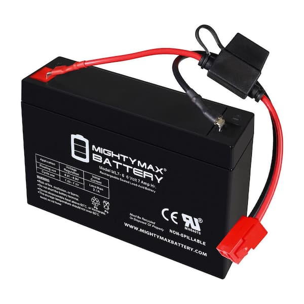 6-Volt 7Ah SLA Rechargeable Battery Deep Cycle Ride-On Toys Replacement for Rollplay Farm Tractor