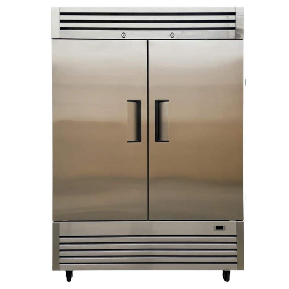54 in. W 47cu. ft NSF Commercial 2-Door Reach in Upright Refrigerator in Stainless Steel